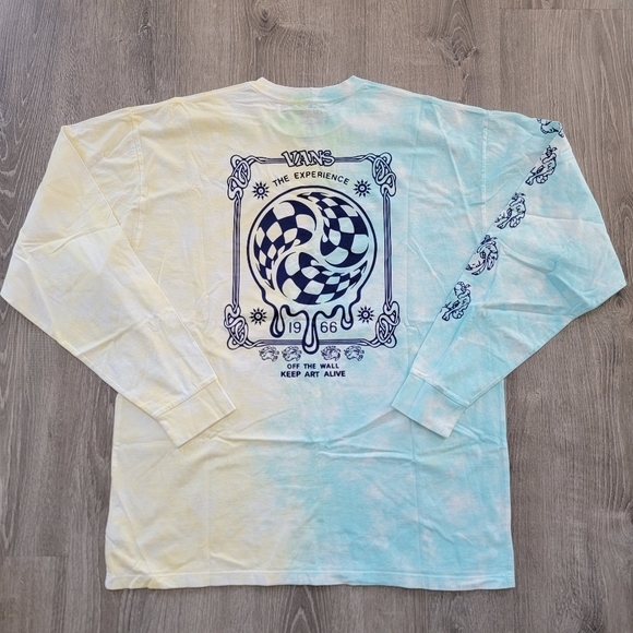 BRAND NEW Vans The Experience Tie Dye Long-Sleeve Shirt Men's Size XL - Picture 2 of 6